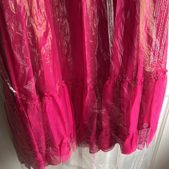 Mac Duggal Hot Pink Gown 68524 • Size 14 • NWT  evening wedding pageant - Picture 10 of 13